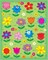Die-Cut Flower Shape Stickers – 6 Sheets, 96 Pack Colorful Floral Stickers for Crafts, Scrapbooking & Classroom Rewards